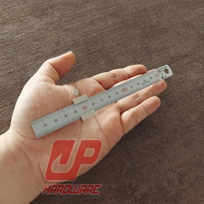 

Shinwa Stainless Steel Ruler With Stopper