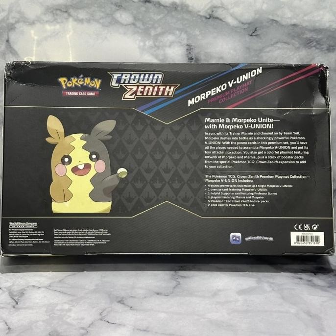 Murah Kartu Pokemon Tcg English Inggris Crown Zenith Morpeko V Union Premium Playmat Collection Box 
