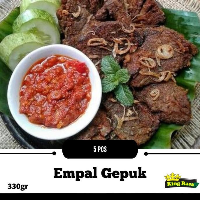 

Empal Gepuk Sapi Siap Saji | Empal Gepuk Frozen Isi 5 Pcs 330 Gram