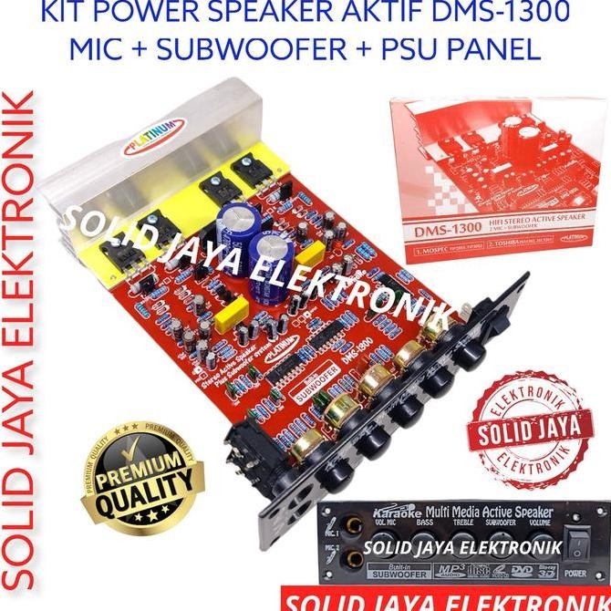 Sale Kit Power Speaker Aktif 150W Stereo Dms-1300 Mic Subwoofer Karaoke Sub Dms1300 Dms 1300 Hi Fi A