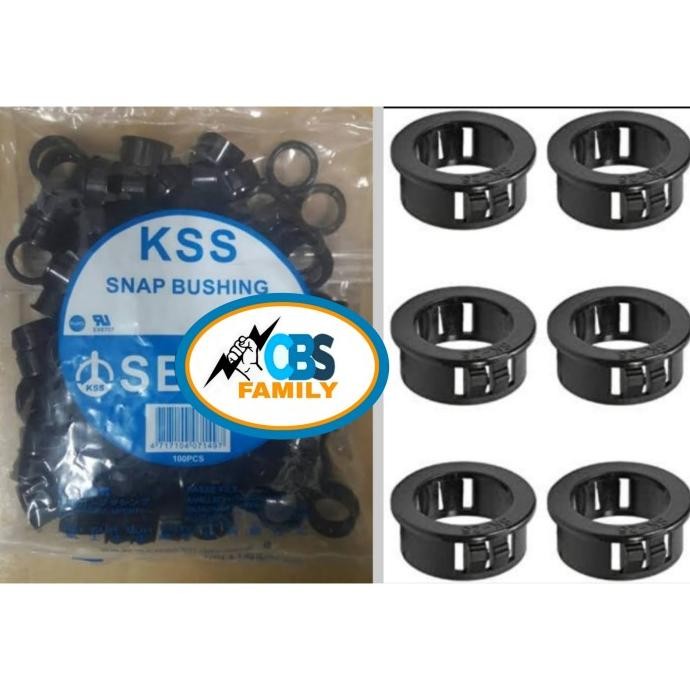 Promo KSS Snap Bushing Mounting Hole 12,7mm SB13 / Snap Bushing Hitam SB13 COD