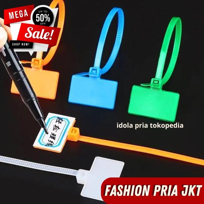 KABEL TIS TIE TIES CABLE LABEL MAKER MARKER NAME TAG LABEL PENGIKAT BY PRIA JKT BEST SELLER