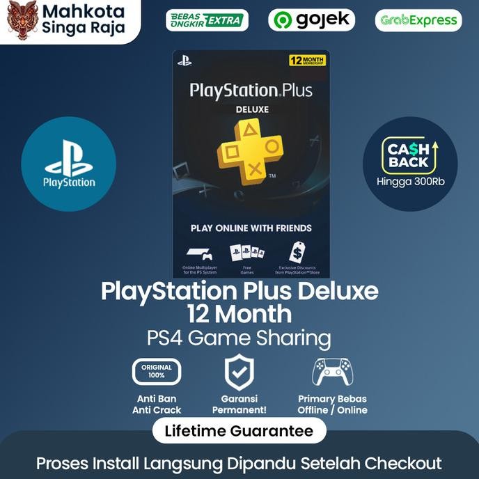 Promo Ps Plus Deluxe - Playstation Plus Deluxe 1 Year - Ps4 Digital Sharing