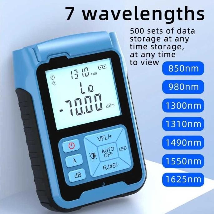 MINI OPM 2IN1 ALAT TESTER KABEL FIBER OPTIK OPTIC POWER METER 10DBM 2004T