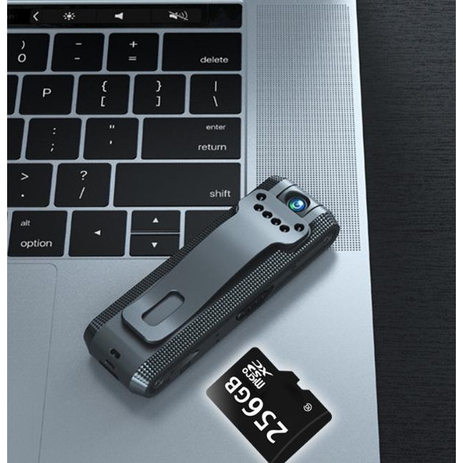 Murah Kamera Body Cam Spy Camera Saku Jepit Pen Meeting Notes Back Clip Anti-Shake Camera 720P 600Ma