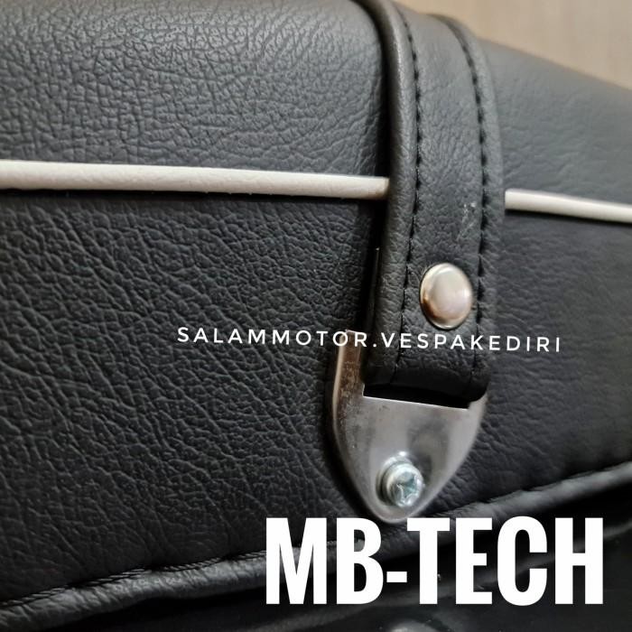 Jok Panjang Vespa Piaggio Lis Putih Mbtech Fullper Super Px Ps Spr Original Dan Terpercaya