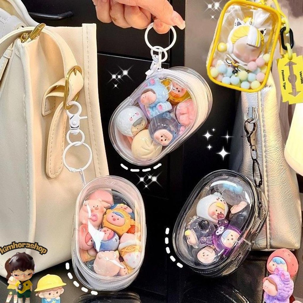 Pvc Pouch Doll Pouch Keychain Bag Tas Wanita Pvc Untuk Boneka Pouch Boneka Doll Nendoroid Storage Co