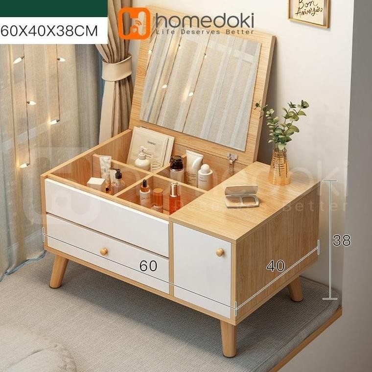 Meja Rias/Meja Rias Minimalis/Meja Rias LED/Meja Rias Lampu/Meja Rias Aesthetic/Meja Rias sliding