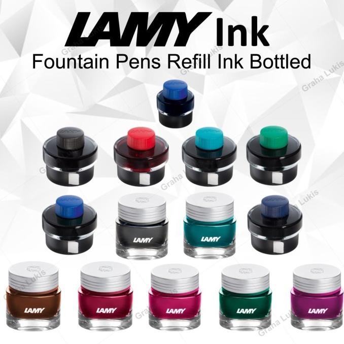

HARGA DISC - LAMY Ink / Refill Tinta Fountain Pen 30ml / 50ml / Crystal Ink