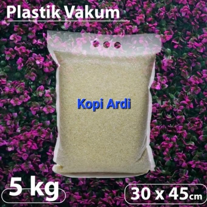 Bag Plastik Nylon 5 Kg beras dengan lubang 3 jari 100 pcs murah