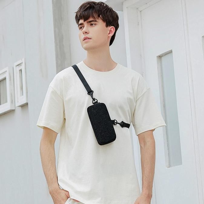 Tas Ponsel Pria Tas Wanita Menggantung Leher Tas Handphone Mini Tas HP
