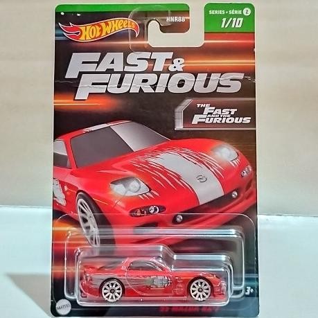 Hot Wheels HW 95 MAZDA RX7 RX-7 Fast Furious Merah (Card Ada Kerutan)