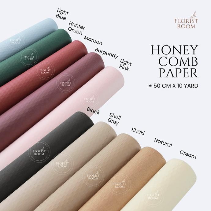 

Honeycomb Paper 50cm x 10yard - Wrapping murah