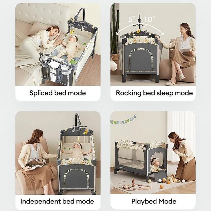 Grosir Baby Box Tempat Tidur Bayi Ranjang Bayi Box Bayi Tempat Tidur Bayi Tempat Tidur Lipat Dinding