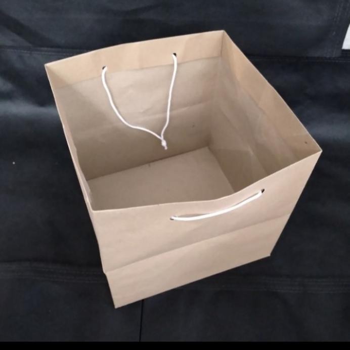 

Tas kertas coklat Bermacam varian ukuran(20x20) (22x22) (25x25) murah