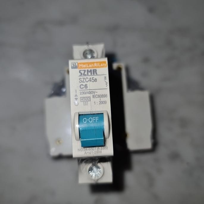 ORIGINAL Mcb szmr 6a 1phase , mcb szmr 6a
