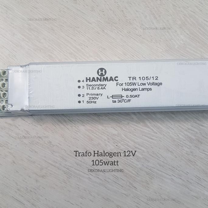 Trafo Driver Transformer 12Volt Ac Halogen Pijar Led 50Watt 105Watt New Stok