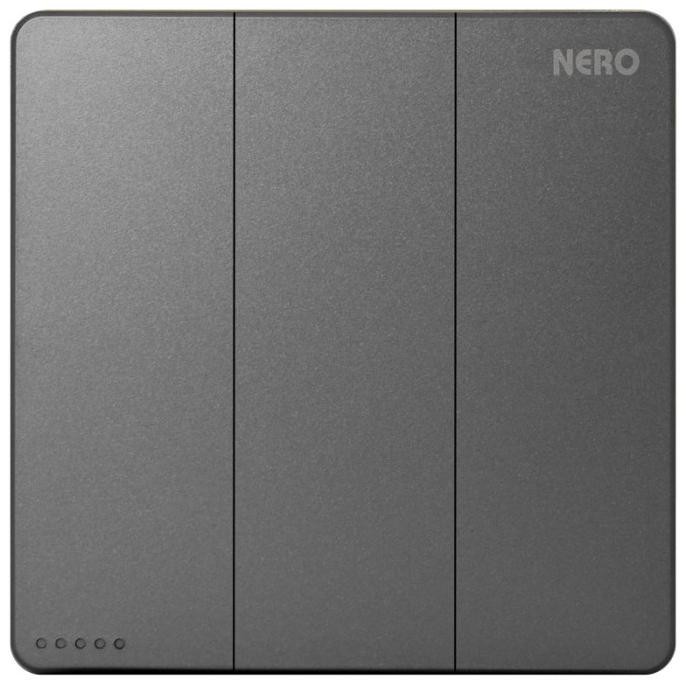 Nero Casa Grey - Saklar Grey Nero Triple - Nero Saklar Casa Grey - X21031-Gr New Stok