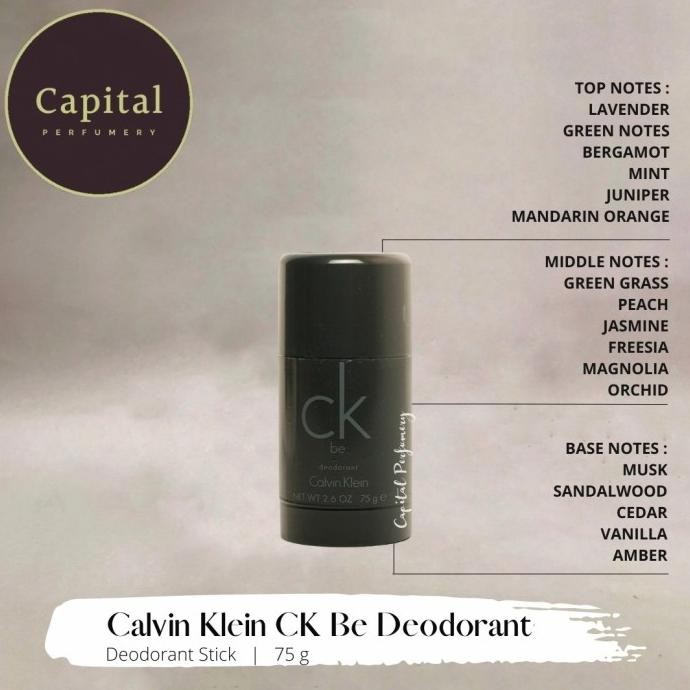 Promo Deodorant Calvin Klein Ck Be 75 G