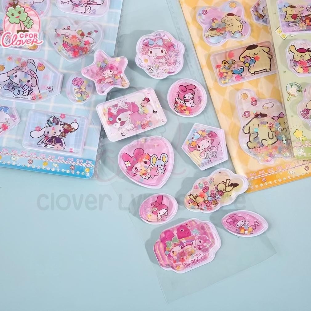 

dgf-4 STICKER TIMBUL ISI AIR CUTE CHARACTER Lucu water 3d 5d water stiker unik scrap book art craft hiasan Sale