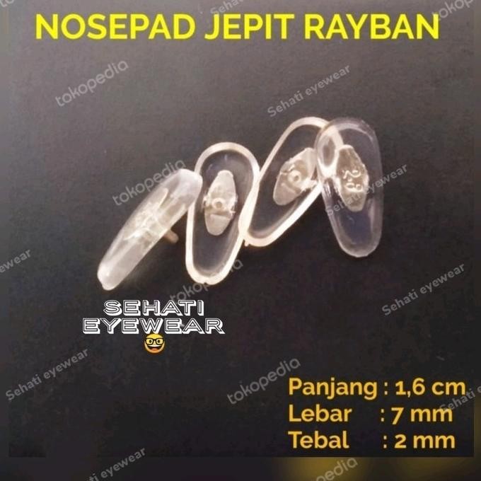 Nosepad Rayban Silikon Type Jepit | Nose Pad Sunglasses | Nosepad