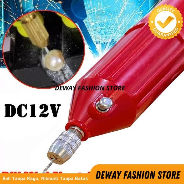 MINI HAND DRILL BOR UKIR POLES GRINDER GERINDA TUNER PELUBANG MATA MESIN PCB KAYU PARALON NAIL ART E