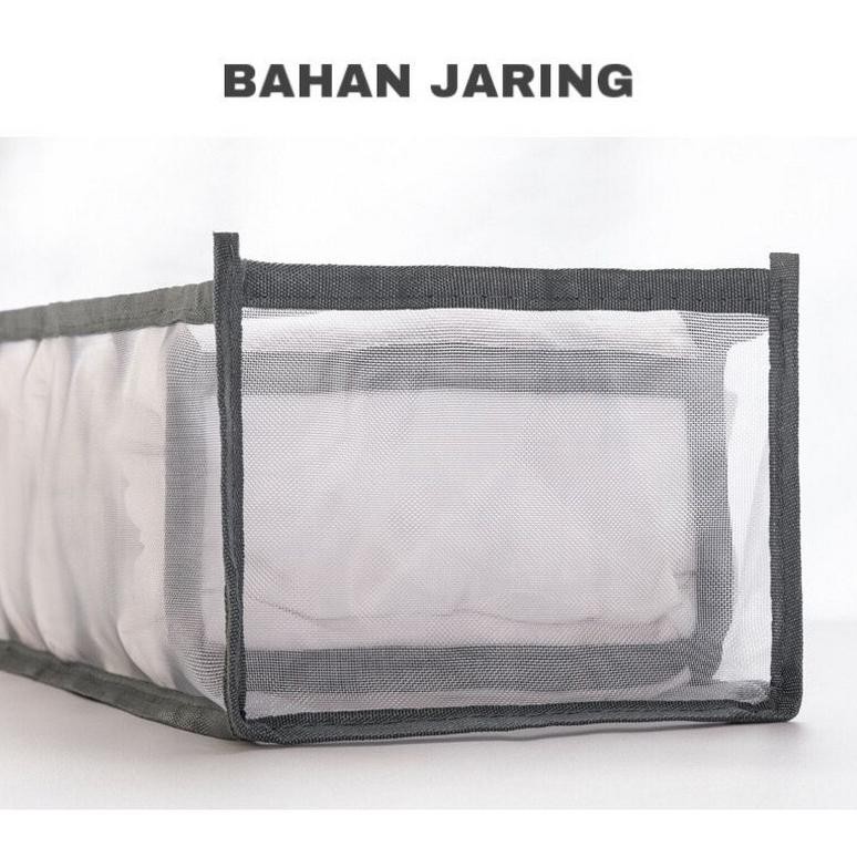 Kotak Sekat Pembatas Pakaian Penyekat Lemari Storage Baju Celana HDK304