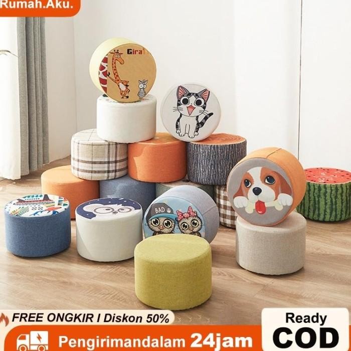 Sofa Bulat Stool bulat Sofa Stool Bulat Stool kancing Sofa bulat