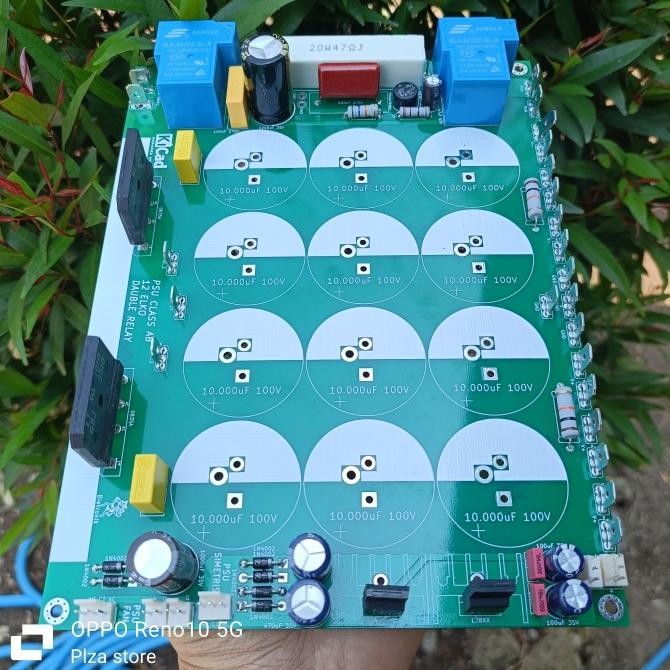 Kit Pcb Psu Isi 12 Elco Class Ab Komplit Softstart 2 Relay Dan Psu Simetris Pcb Double Layer Pcb Pow