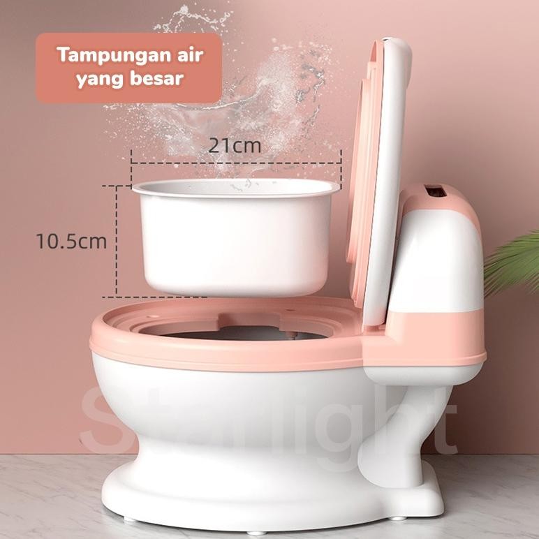 Mini Toilet Potty Training Seat Toilet Training Pispot Closet Train Anak Toilet Training Latihan WC 
