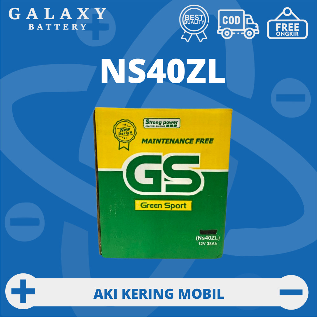 Aki GS kering Mobil KIA Visto, Picanto, New Rio NS40ZL Aki Kering/MF