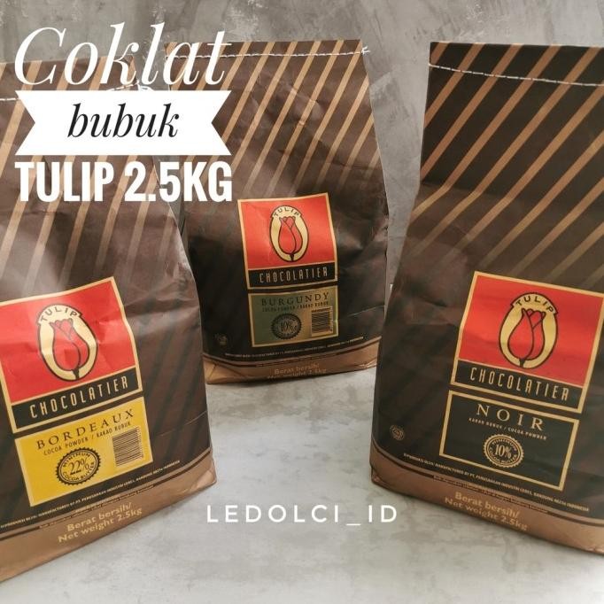 

BARU TULIP COKLAT BUBUK COCOA POWDER BORDEAUX BURGUNDY NOIR 2.5 KG 2.5KG