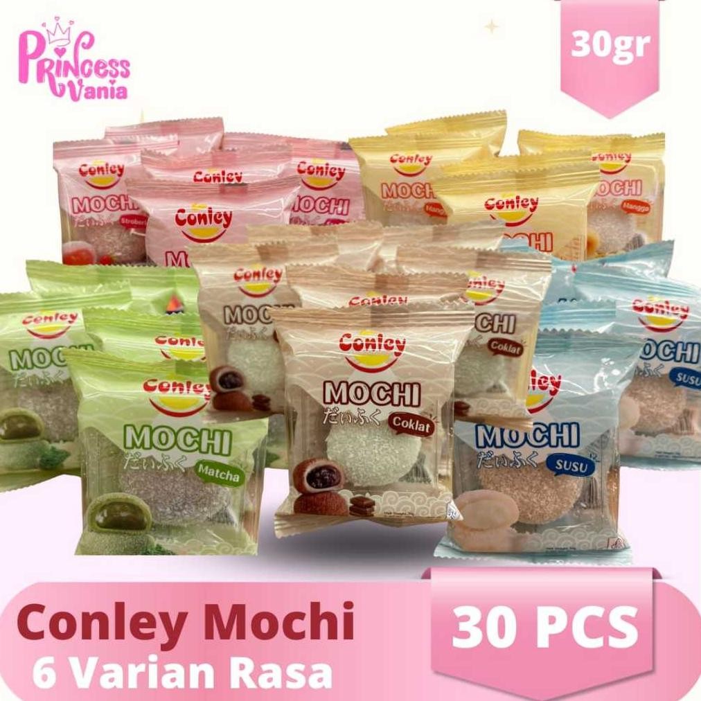 

30PCS CONLEY MOCHI ANEKA RASA KEMASAN MINI 30GR KUE VIRAL KENYAL LEMBUT