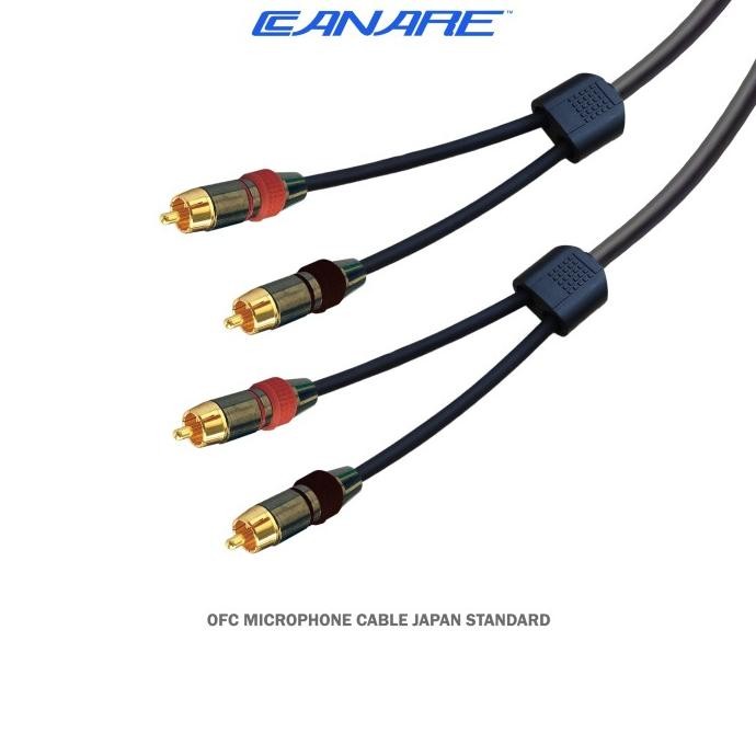 Canare | Kabel Audio Power Jack 2x RCA to 2x RCA Gold Plate