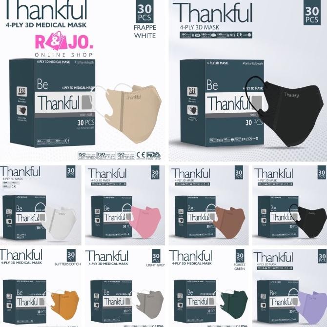 MASKER THANKFUL 4PLY DUCKBILL 3D MASK TERMURAH