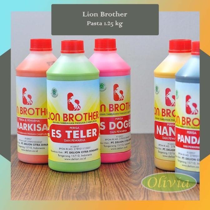 

Terbaru Pasta Perisa Pewarna Makanan Lion Brothers 1.25Kg 7 Varian Ready Stock