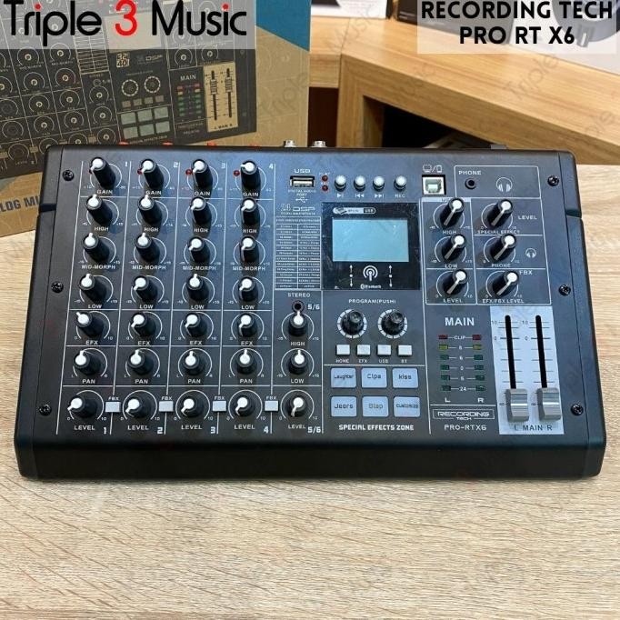Recording Tech Pro Rtx6 Mixer Audio Usb 6 Channel Co
