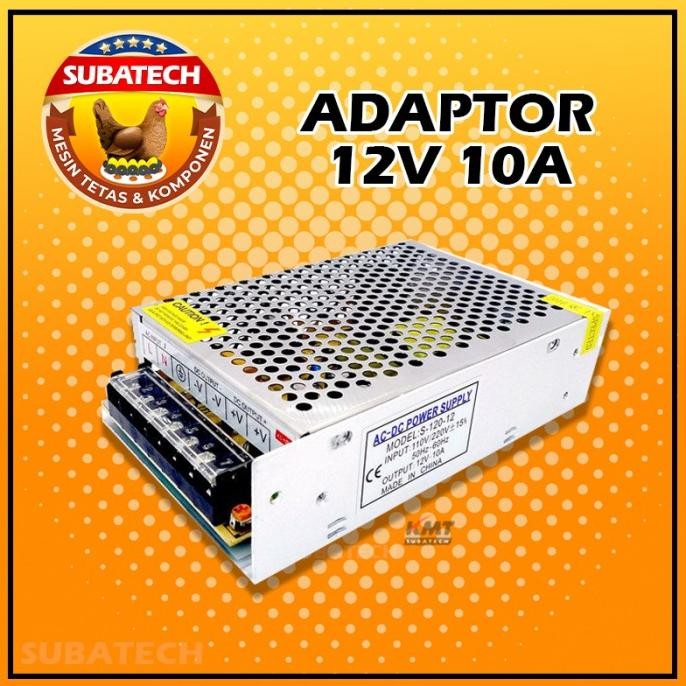 Adaptor 12Volt 10Ampere 12 Volt 10 Ampere New Stok