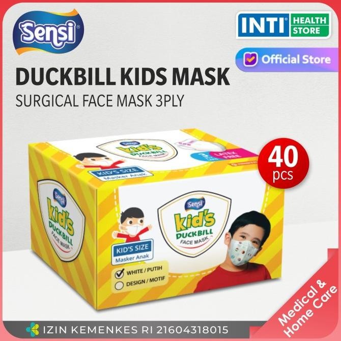 SENSI | MASKER ANAK SENSI DUCKBILL 3 PLY | MASKER SENSI | MASKER MEDIS TERMURAH