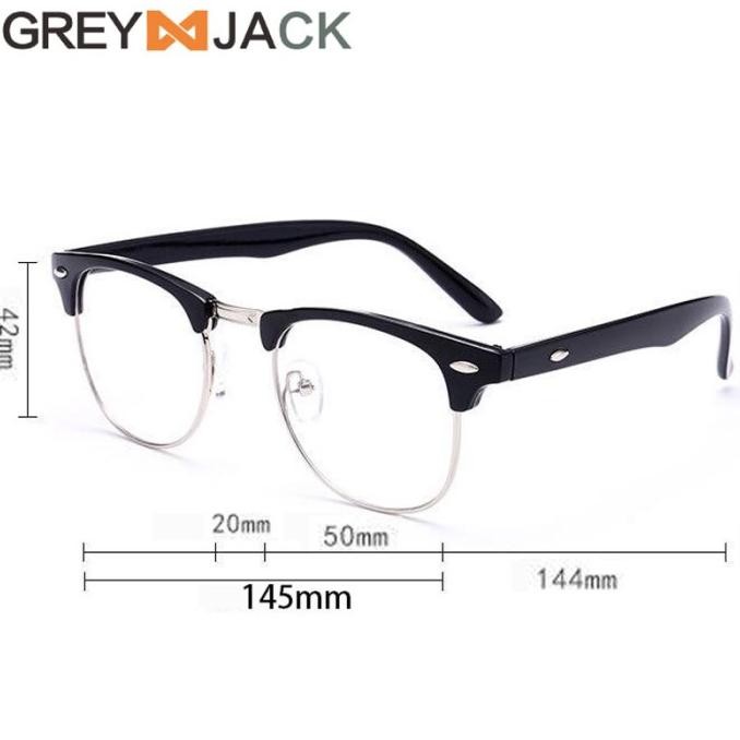 Terbaru Kacamata Frame/ Kacamata Minus / Kacamata Pelajar / Grey Jack 1108