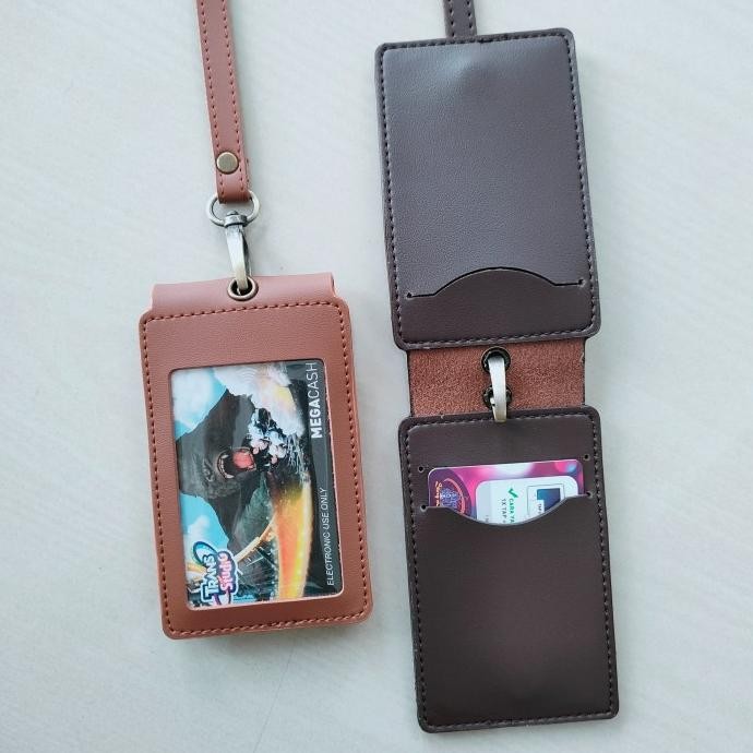 

ready Name Tag ID Card Holder Kulit Lanyard Harga Terjangkau Berkualitas. murah