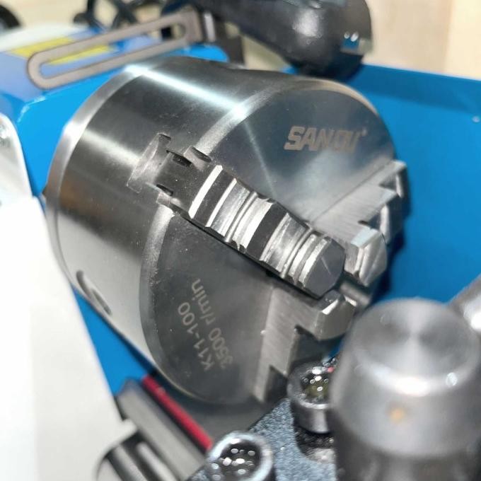 Elmazhgang Alat Mesin Bubut Mini Lathe Metal Working 550 watt cj0618 murah