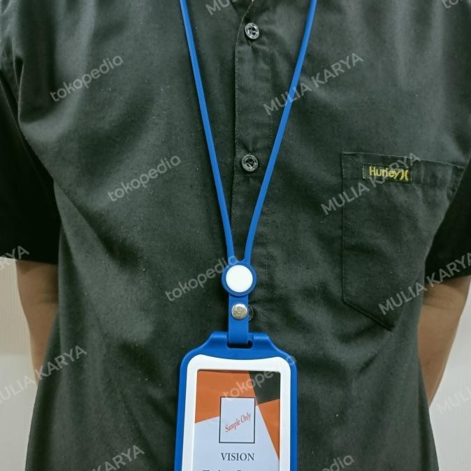 

ready Set TALI ID Rubber Plus Card Holder Transparan 2 Side Elegan / pcs murah