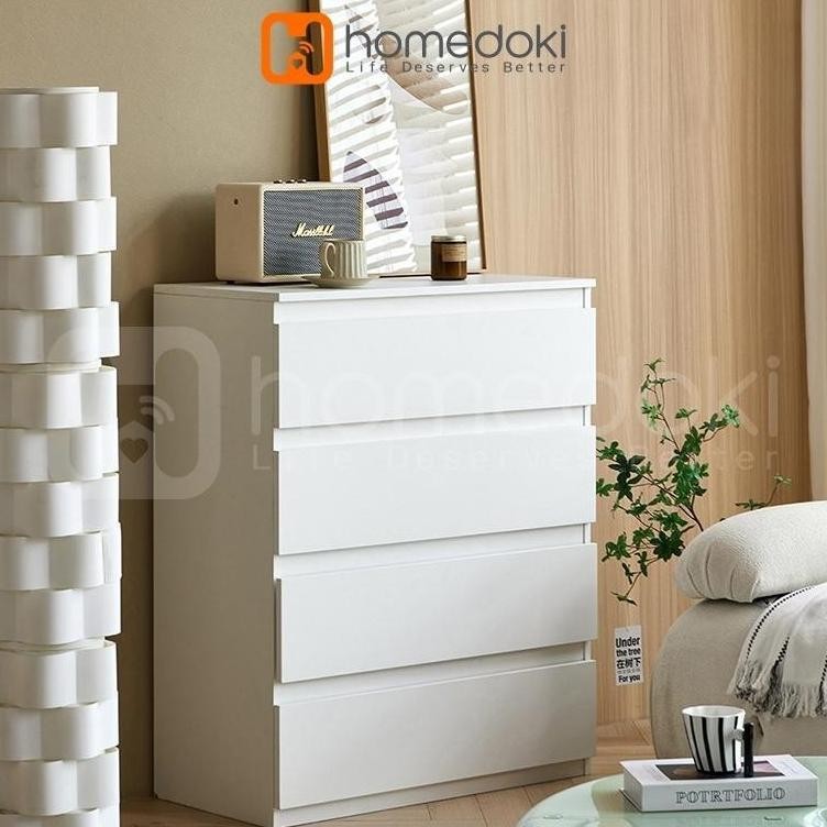 Lemari Laci / Lemari Baju Minimalis / Lemari Serbaguna / Lemari Susun Kayu / Lemari Putih Minimalis