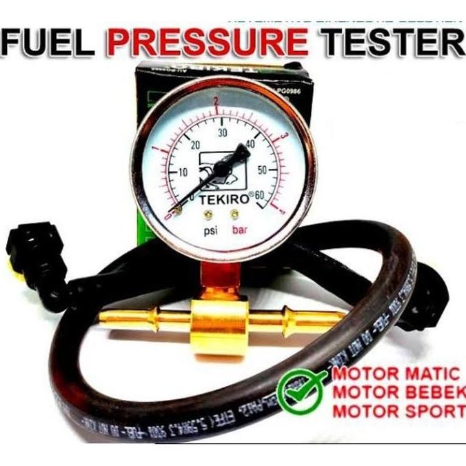 Alat Ukur Tekanan Pompa Bensin Motor Dan Mobil Fuel Pump Tester Injektor 6Mmx8Mm Co