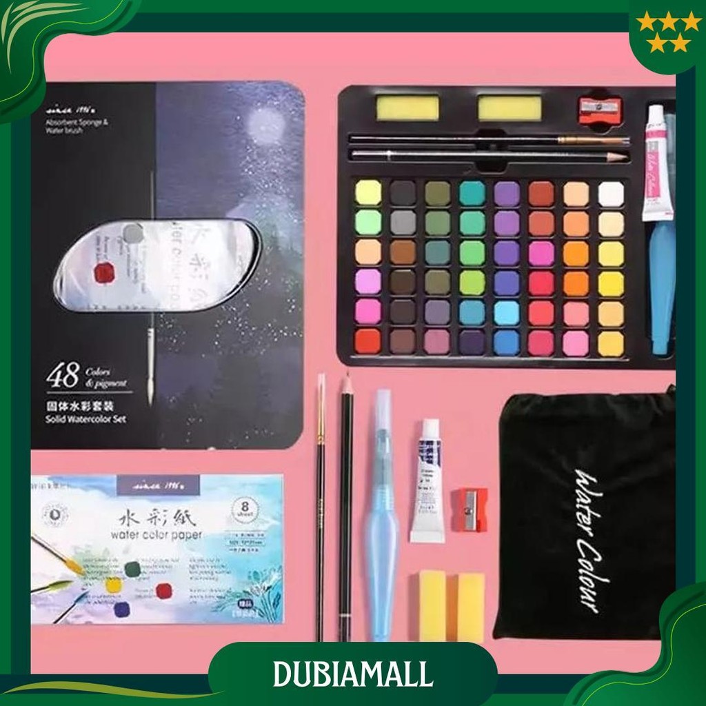 

Wd Cat Air Watercolor Set 36 Dan 48 Warna Water Color Cat Air Lukis Set Sudah Termasuk Kuas Dan Kertas Gambar Best Seller