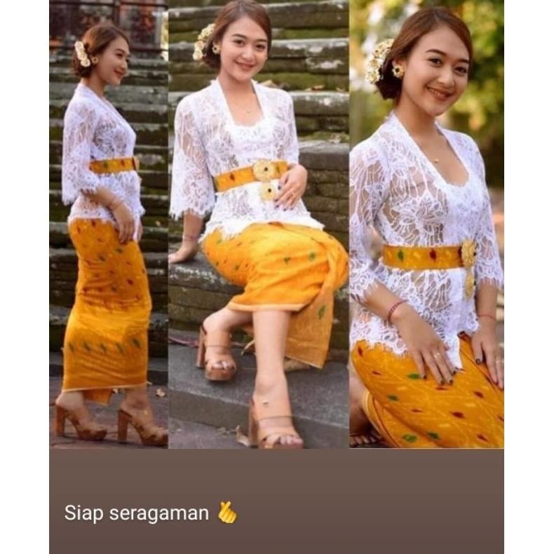 Diskon Kamen Rejang Renteng / Rejang Sari / Kamen Katun Cepuk Special Kamen Kuning Murah