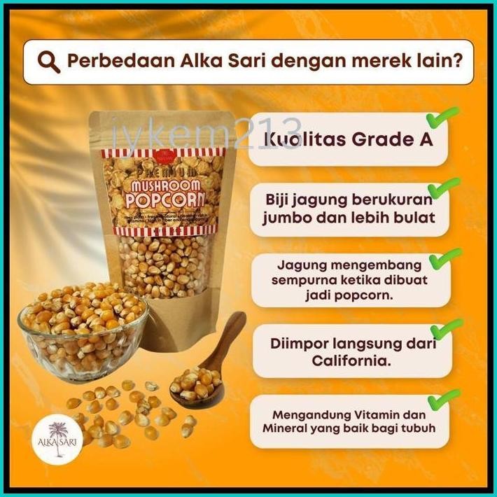 

JAGUNG POPCORN JUMBO MUSHROOM ASLI PREMIUM ALKA SARI