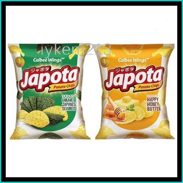 

JAPOTA HAPPY HONEY BUTTER 68GR KERIPIK KENTANG CEMILAN KRIPIK ANAK MAKANAN RINGAN WINGS KERUPUK SEAWEED HONY BUTTER , SAPI BBQ SAMBAL AYAM