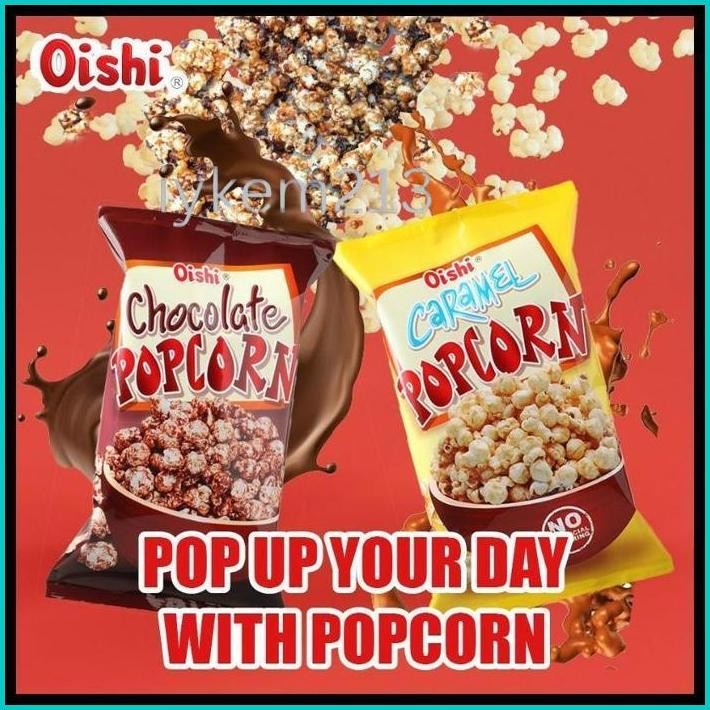 

(JSO) OISHI POPCORN 20GR BELGIAN BUTTER COKLAT CARAMEL SNACK JAGUNG BERONDONG ANEKA RASA POP CORN SNACK CEMILAN ANAK CHIKI
